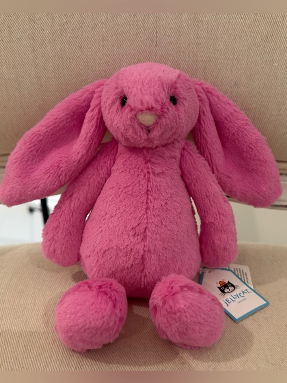 Retired NWT Rare Little Bashful Hot Pink Bunny Little Authentic Collector Item